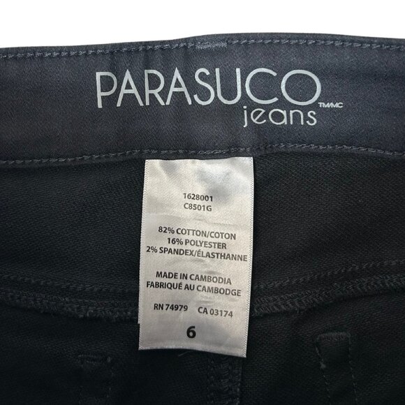 Parasuco Women’s Dark Grey Mid-Rise Jean Shorts | Size 6 - Picture 3 of 3